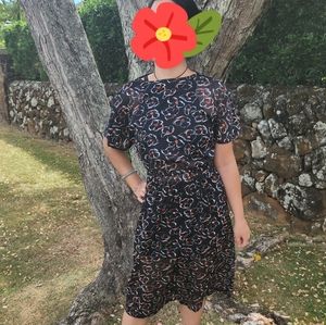 Vintage Sheer Cover-Up Dress